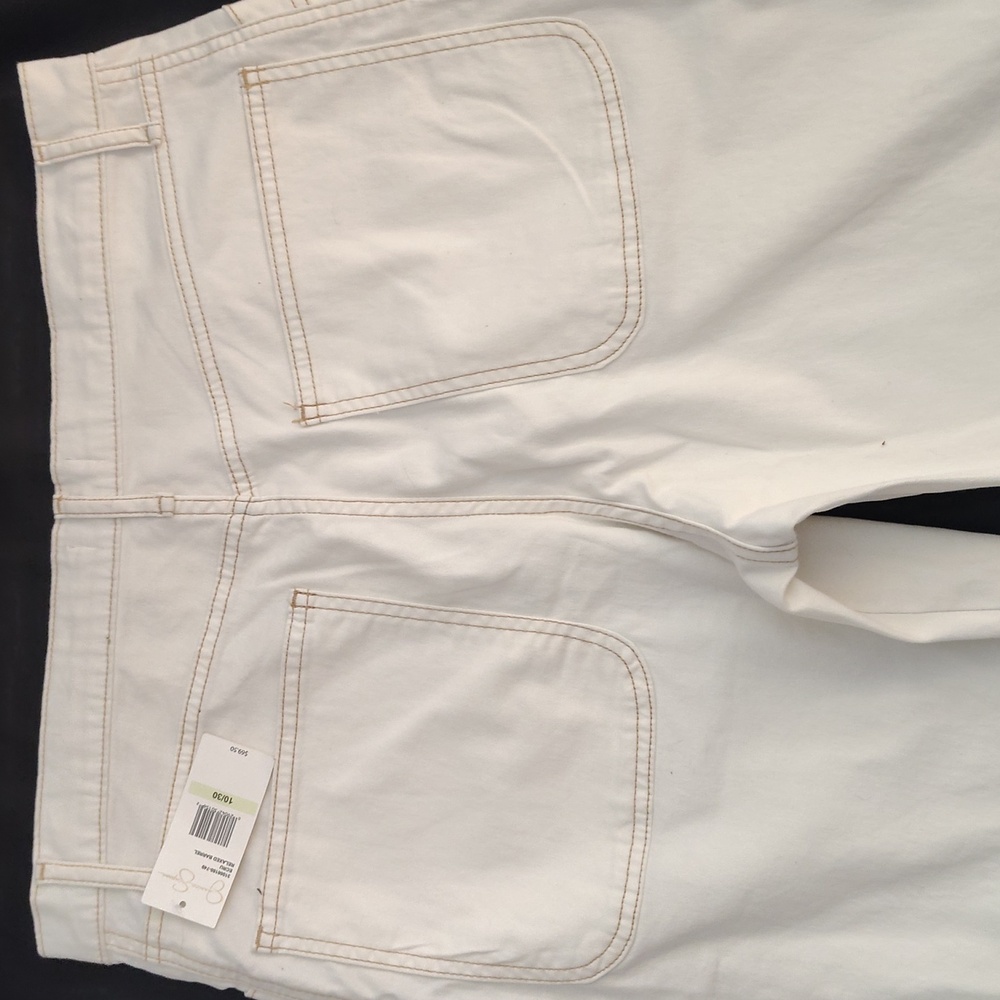 Jessica Simpson Ankle Barrel Jeans in Ecru | Size 10/ 30 - Picture 12 of 14